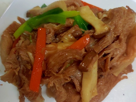 豚ときのこのオイスター炒め